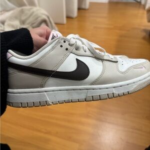 Nike tan and brown dunks